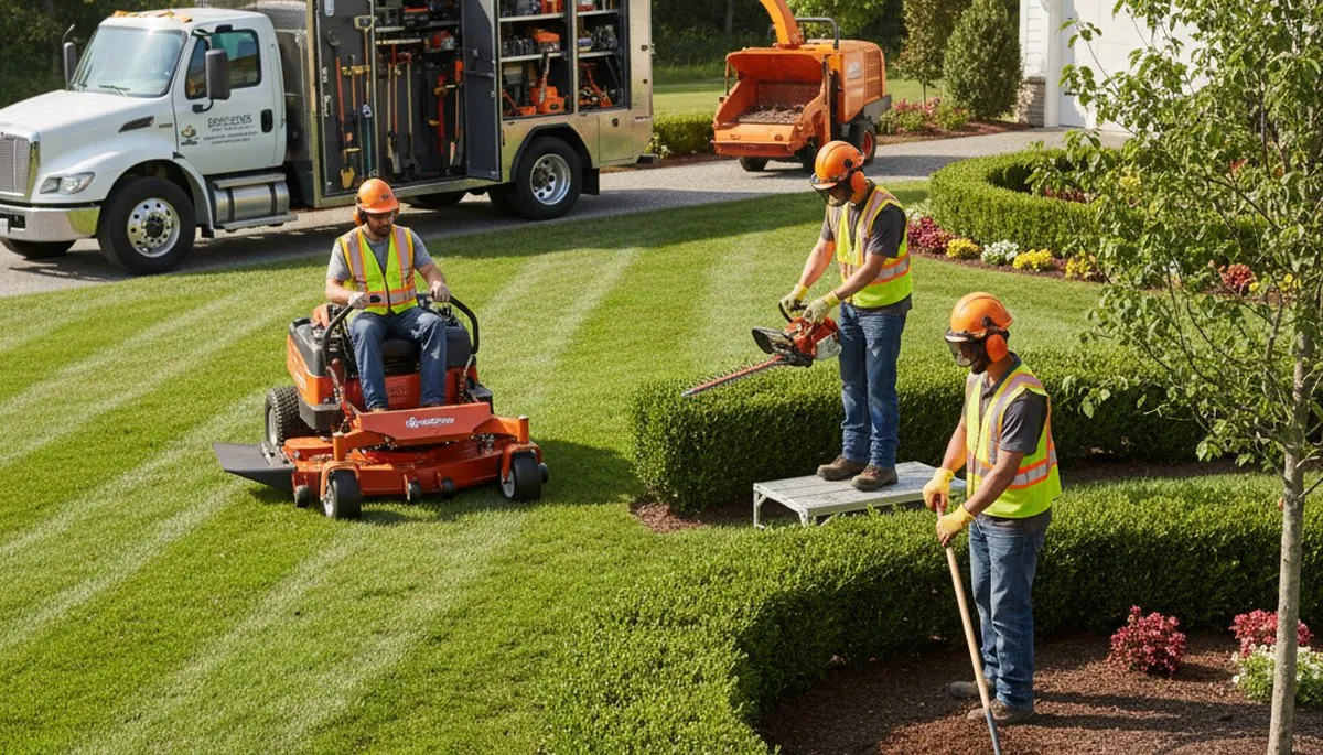 Boca Raton, FL tree trimming crew providing professional landscaping and arbor care services