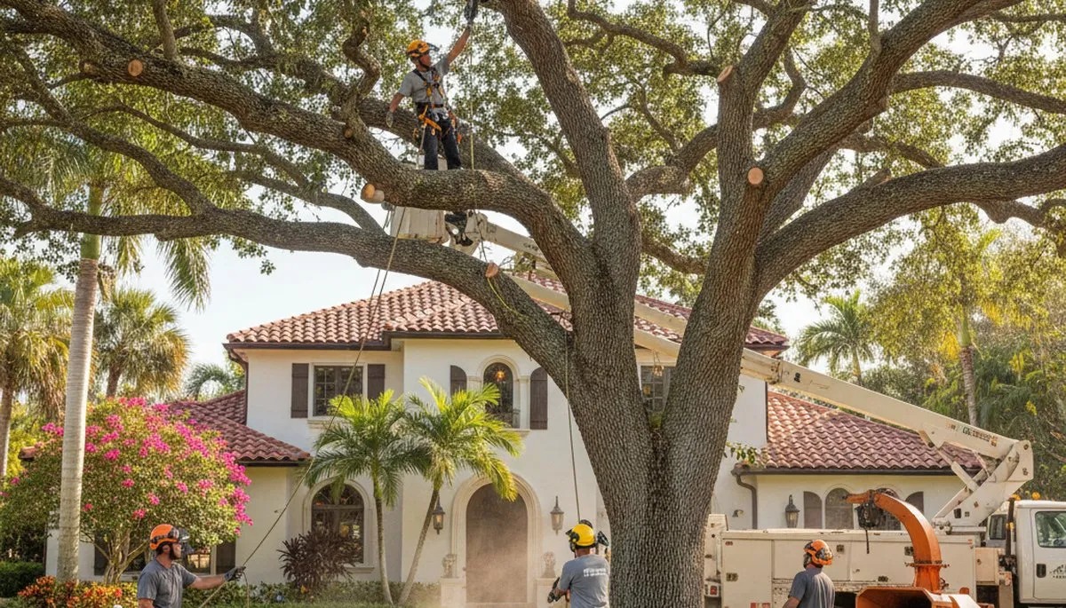 Tree trimming crew serving Boca Raton, FL for safe, professional tree care