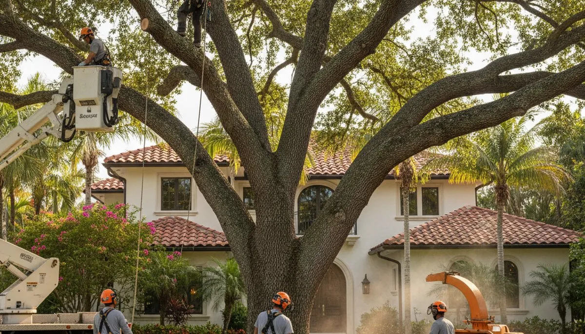 Tree trimming service in Boca Raton, FL for a safe, well-maintained residential property