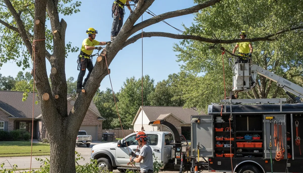 Tree trimming crew providing local arborist care in Boca Raton, FL